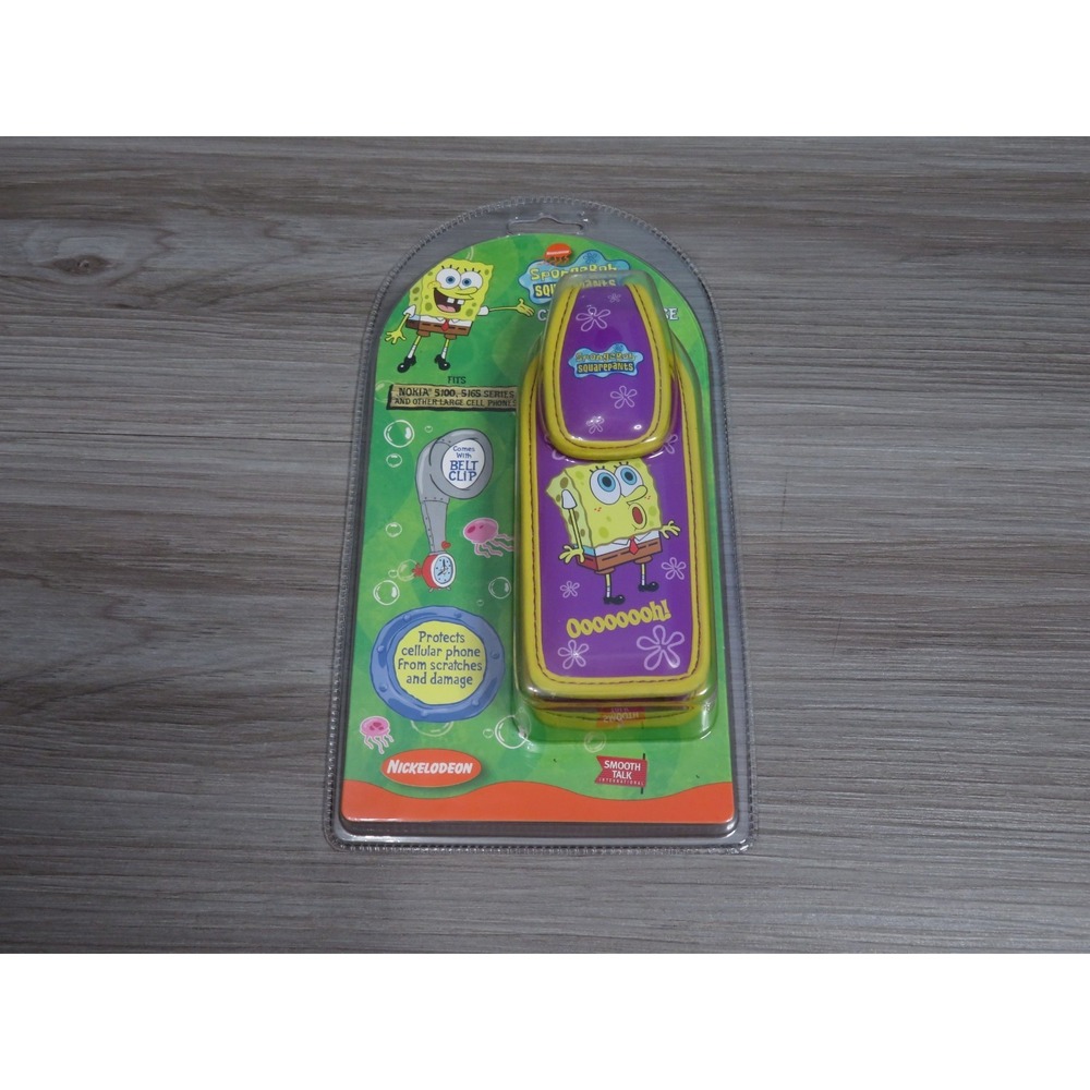 Vintage 2003 Spongebob Phone Case Nokia 5100 5165 Series NIB NEW Y2K Cartoon